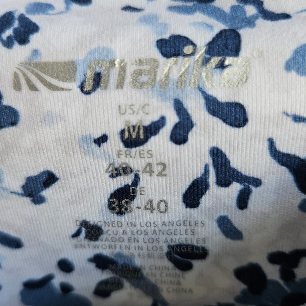 Marika Women's White and Blue Leggings - Picture 7 of 8